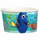 32oz Pink Blue Red Orange Green Paper Ice Cream Yogurt Party Cups Bowl