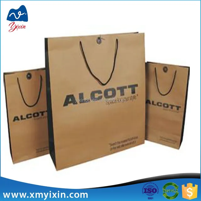 customized promotional printed vintage paper bag,gift paper bag