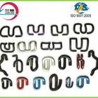 Rail steel sleeper fasteners for railway construction