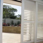 Interior varieties color sliding PVC window shades shutters white plastic shutters for sale outside window shutters and indoor
