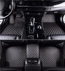 Full set of pvc car mat diamond shaped leather 3d car floor mat