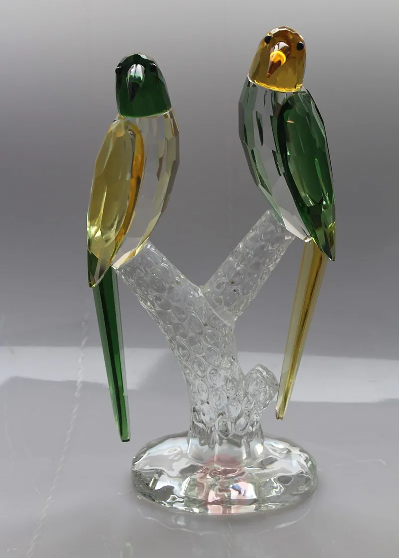 wholesale crystal swan elegant crystal glass animal figurine for