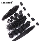 Factory price wholesale natural brazilian ombre virgin hair body deep curly loose wavy weave waves bundles hair