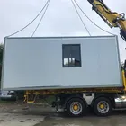 Portable site office prefab shipping container steel container home with kitchen and bathroom texas