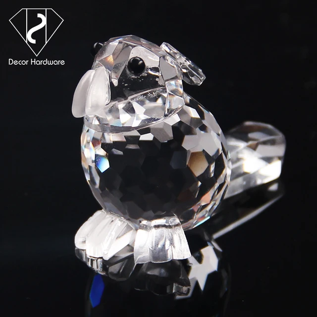 animal new craft personalized crystal swan wedding souvenir gift