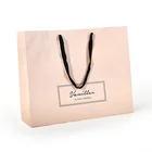 Hot sale blank big branded gift paper bag with logo print