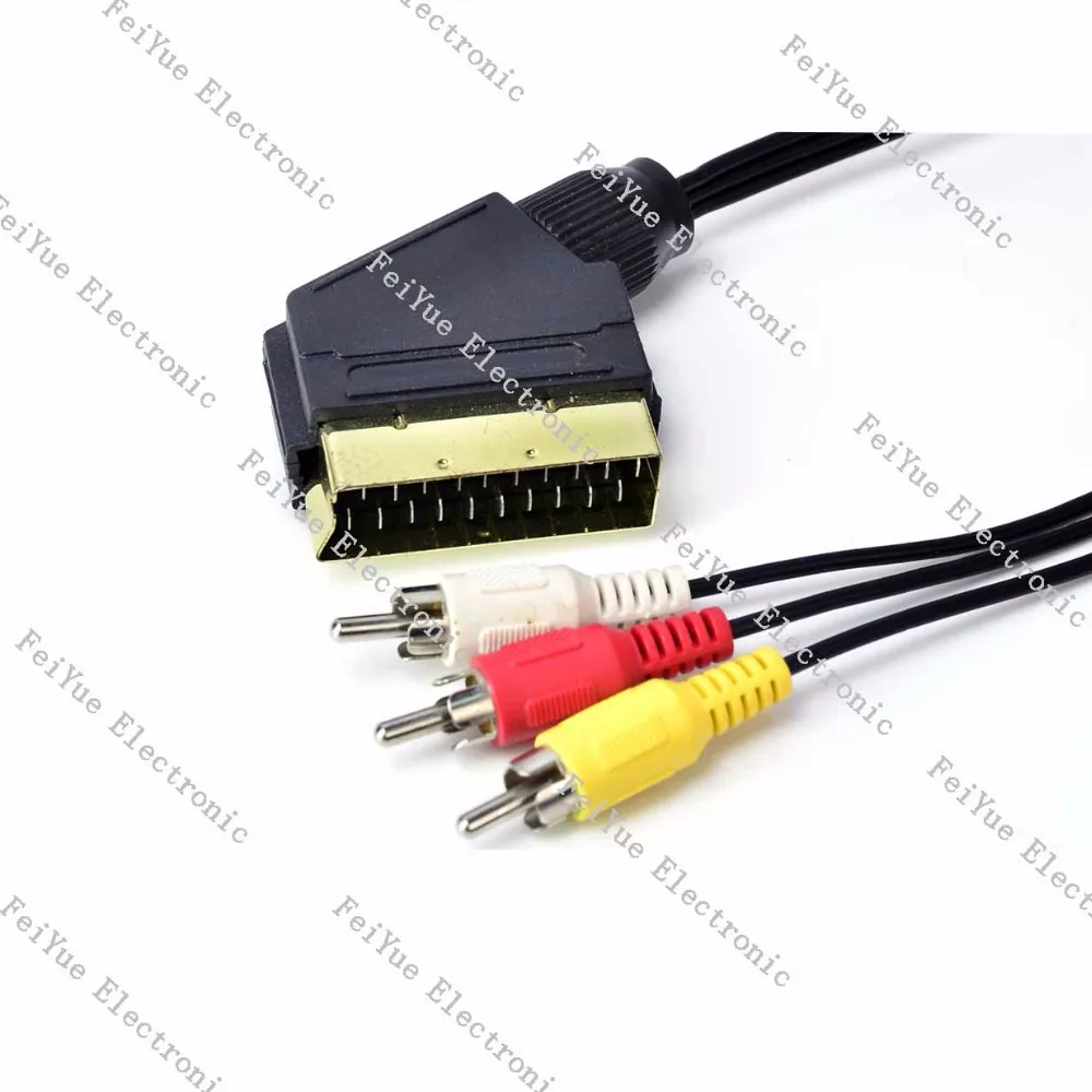 High Quality Audio Video Cable P Scart Cable Female To Mini Din Pin