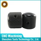 Custom CNC machining aluminum stainless steel metal threaded tube end caps