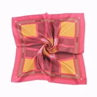 Wholesale fashion designer custom four seasons ladies satin silk polyester scarf