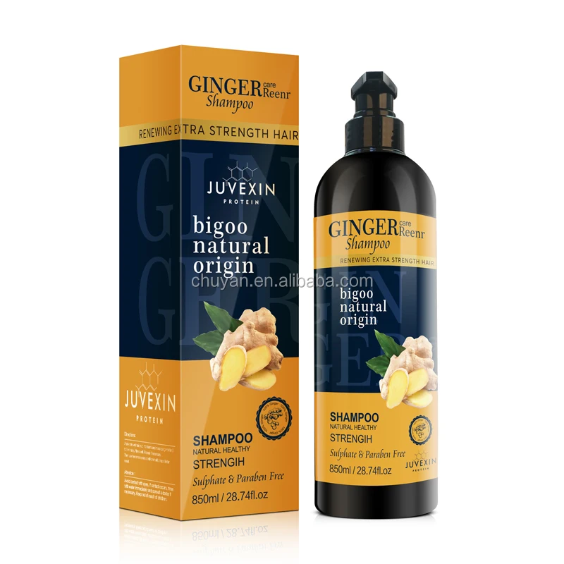 Oem Odm 850ml Ginger Hair Shampoo Natural Healthy Hair Loss