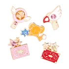 Magic Fairy Metal Japanese Cartoon Character Shining Pink Toy Badge Custom Hard Enamel Lapel Pin for Girl