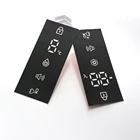 Reverse printed lexan label matte velvet polycarbonate sticker