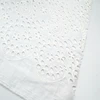 High Quality 100% cotton White Voile eyelet embroidery Lace Fabric for garment