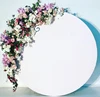 Diameter 2m white acrylic circle wedding board acrylic round backdrops