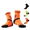 Drop shopping custom socks logo design ankle Lycra hand linked seamless toe athletic 3D compression running socks