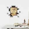 Creative living room modern minimalist atmosphere fashion decoration 3D wall clock