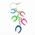Fast delivery minion tassel U letter alphabet key chain