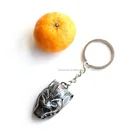 Custom promotional mask keychain film masks keyring metal