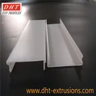 Polycarbonate White diffuser | led linear lamp plastic extruded covers | Extrusion lamp shades