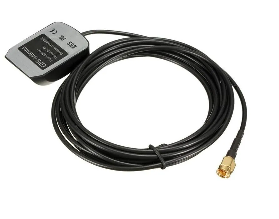 3 Meters Length Auto DVD 1575.42MHz SMA Connector Adapter GPS Active Remote Antenna Aerial Connector