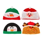 Wholesale Funny High quality Santa Claus Cap Christmas Hat Novelty Decorated Design Reindeer Snowman Knitted Party Christmas Hat