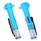 Logo Customization Emergency Hammer 7 in 1 3.7v Rechargeable Led Flashlight Car Safety Emergency Hammer