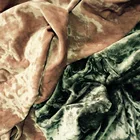poly/spandex crushed ice velvet dress fabric material shiny looking velvet clothing
