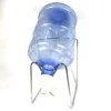 Spray paint promotional faucit white folding iron wire metal display 5 gallon water bottle storage rack with tap