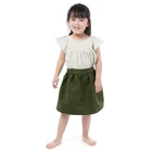 Summer Children Clothes Girls Polk Dot Smocked Top&Jasper Skirt Outfit Set Kids Clothing Sets