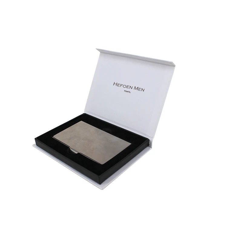 recycled paper gift card boxes packaging with magnetic closure