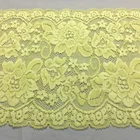 High quality fashionable elastic wholesale lace fabric for dress lace trim fabric
