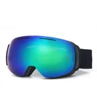 Custom logo anti-fog magnetic Spherical lens ski goggles