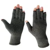 Hot sell Fingerless gray Magnets dot arthritis compression gloves
