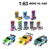1 63 4 CH coke can mini rc car remote control racing car in jar plastic tin with light