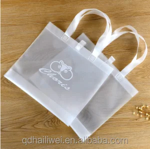 plastic pvc gift handle carry bag resealable plastic bags with