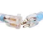 12AWG 5-15P Lighted Plug to 5-15R Extension Cord