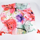 Wholesale 2019 latest girls tropical beach scarf fashion oversize soft red large tassel ladies cotton flower scarf shawl