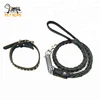 Handmade Braided Leather Dog Leash And Collars For Large Medium Dogs