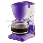 hot selling cheap price 650 watts 4 to 6 cups colorful Anti Dry Design electric drip coffee maker machine home use