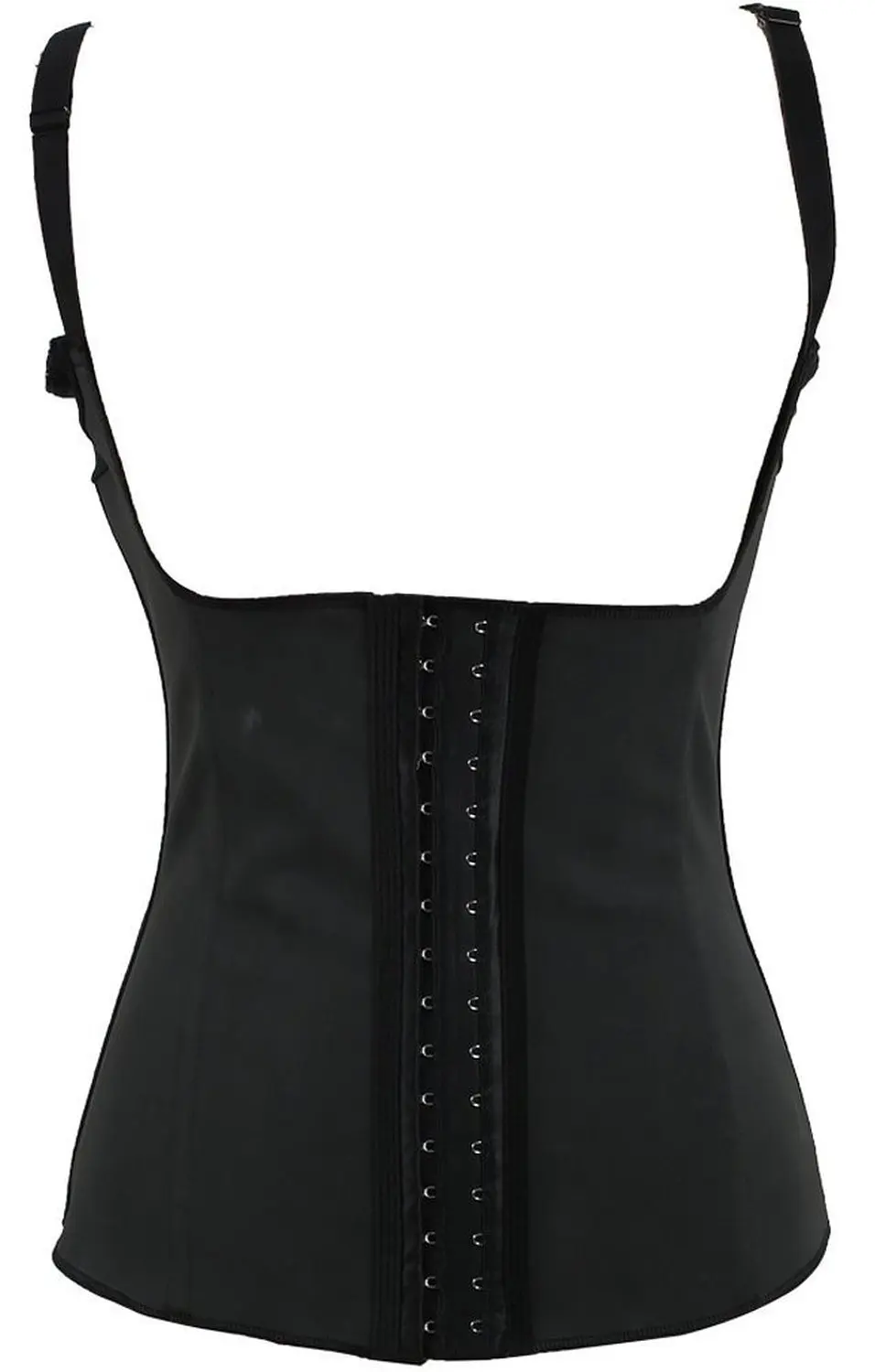 Crazy Fashion Sport Rubber Latex Waist Cincher Women Underbust Corset With Straps Latex Waist Trainer Vest Body Shaper Bodysuit