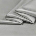 Howmay habotai silk fabric for clothing 8m/m 45"cm 114cm 100% pure silk habutai fabric silver for lining lingerie kimonos