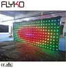 Free shipping 2m by 5m velvet led video curtain rgb fireproof p20