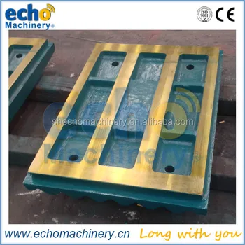 abrasion resistant high manganese steel Metso C80, C96,C110 ,C125 ,C200, C140 jaw crusher liners