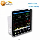 15 inch full touch screen patient monitor for wall mounting