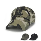 Wholesale Vintage Camouflage Baseball Cap Embroidered Unstructured Canvas Sports Hats