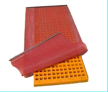 Abrasion resistant polyurethane vibrating screen/basalt PU screen mesh/polyurethane screen