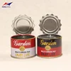 garden decorative round shape tin can with lid