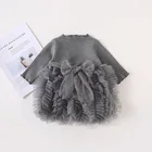 BKD Wholesale Baby Girls Dress Patchwork Mesh TUTU Spring Autumn Baby Dresses