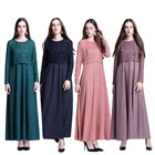 2018 new wholesale beautiful latest design long sleeve islamic dress foe abaya women