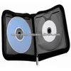 ADACD - 0027 leather car cd dvd bag and case holder / multiple dvd cases / 4 disc dvd case with zip around